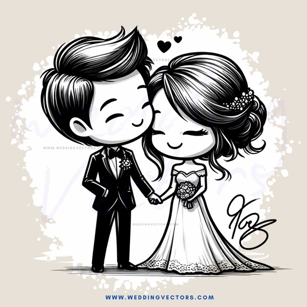 a young couple's wedding day