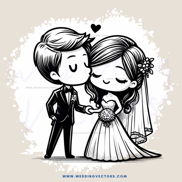 wedding portrait of a man and woman
