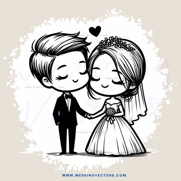 a bride and groom hugging
