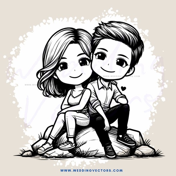 couple sitting on rocks