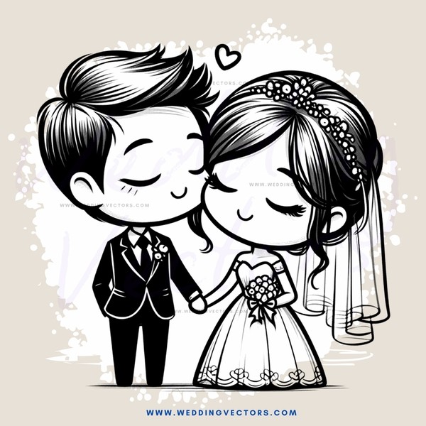 a couple in wedding attire hugging each other