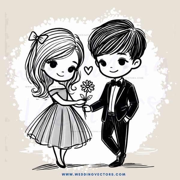 boy and girl cartoon