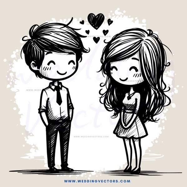 boy and girl standing together