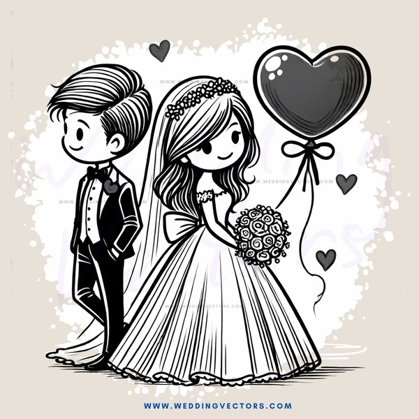 wedding bride and groom