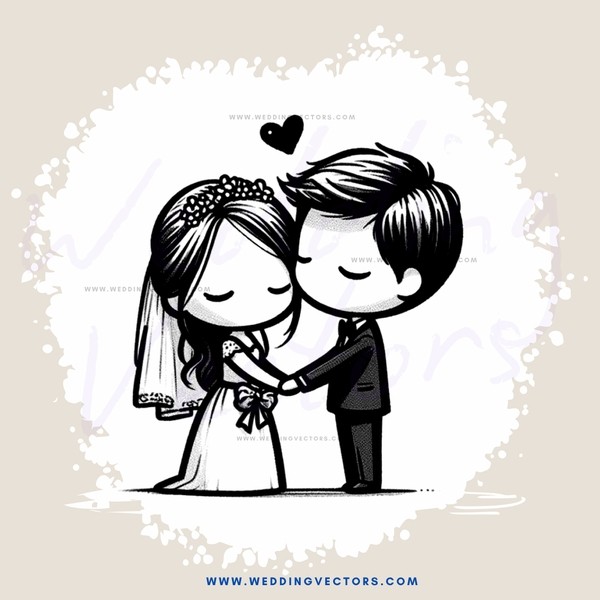 a bride and groom