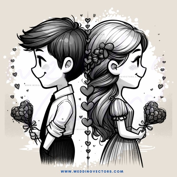 a boy and girl with fruit in their hands