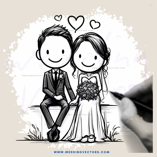 love on their wedding day