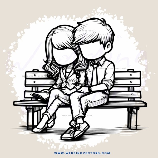 a couple sitting on a bench