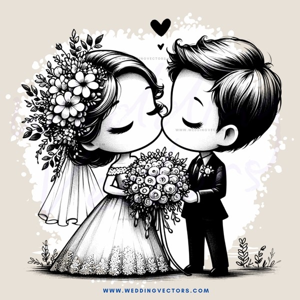 two people sharing flowers and kissing
