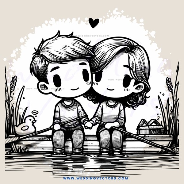 two people fishing together