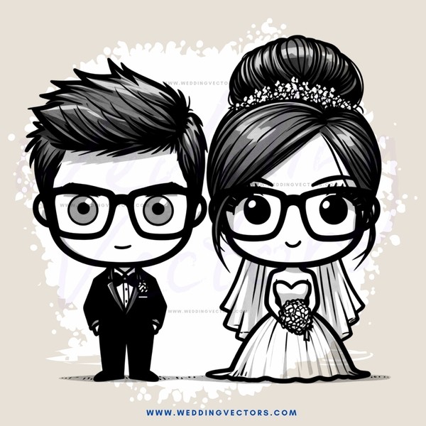a man and woman in black and white