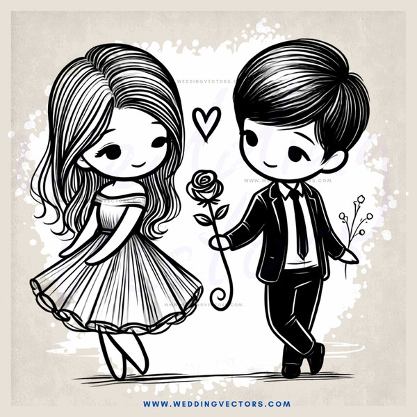 boy and girl in love