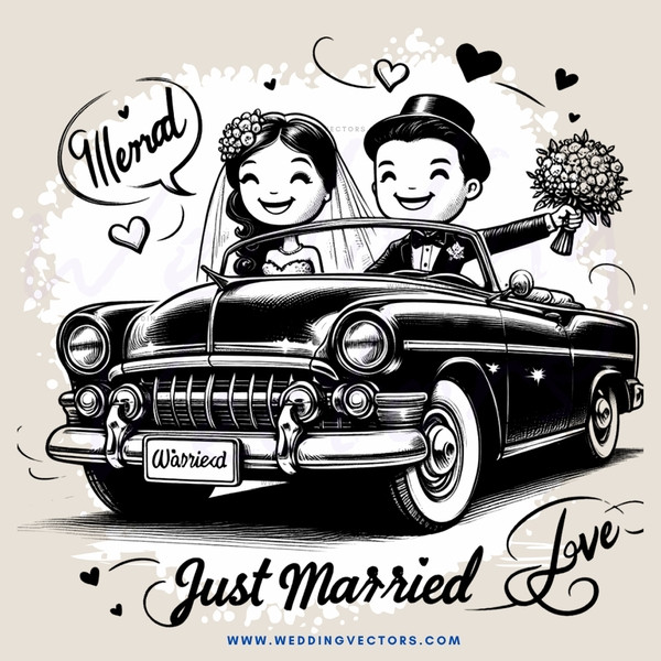just married love