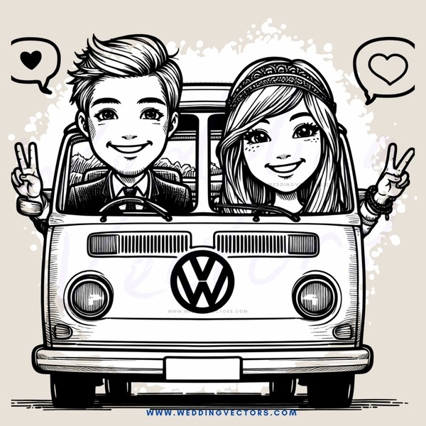 man and girl in car