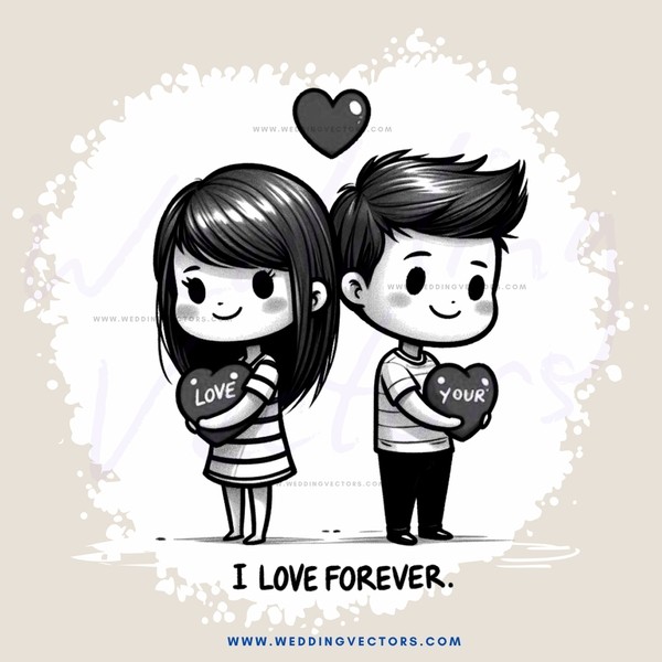 two people holding heart shaped gifts