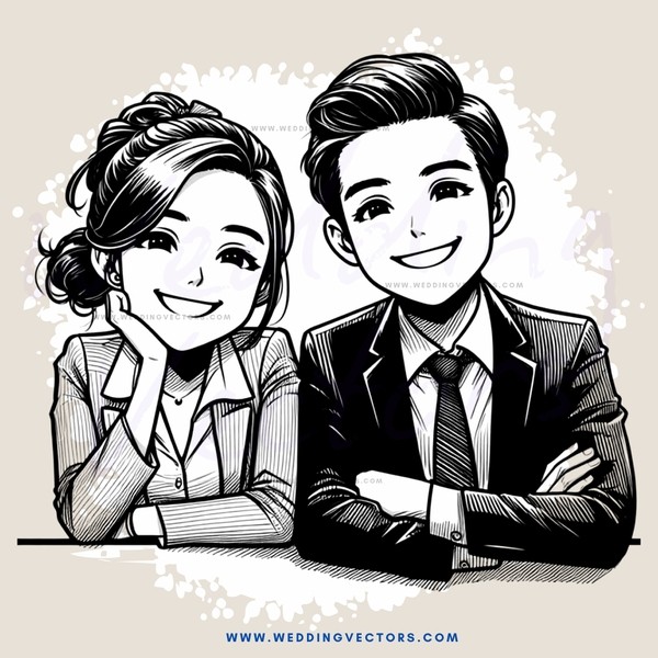 two people with smiles on their faces