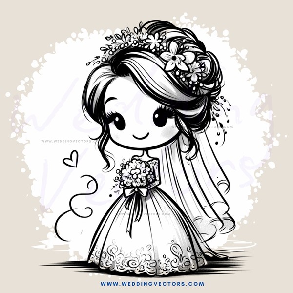 a bride with flowers in her hair