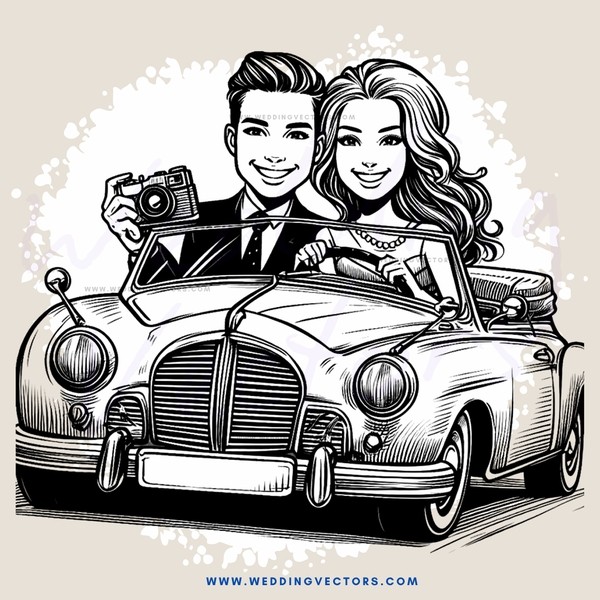 a couple in a car together