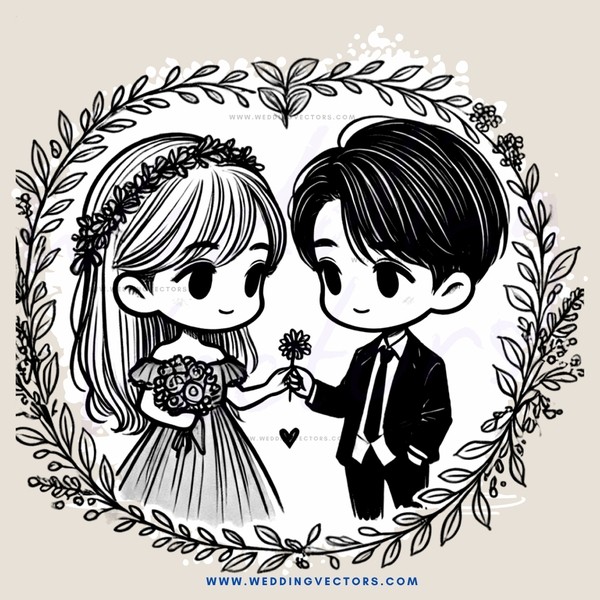 wedding couple picture frame (lady and man)