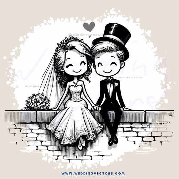 wedding couple smile at their love