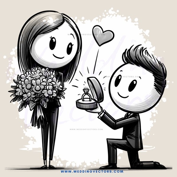 a man proposing to his girlfriend
