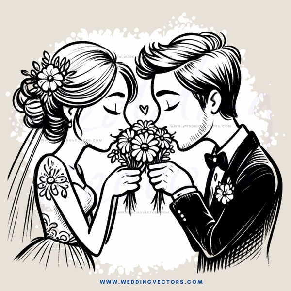 the newly married couple