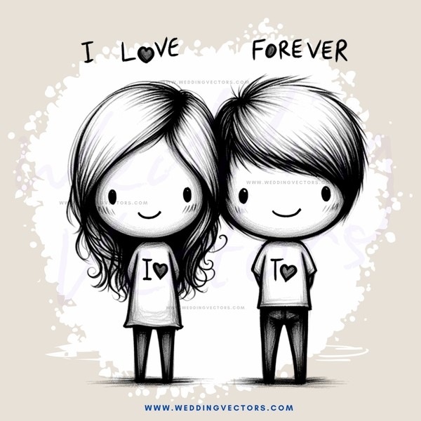 two people love each other forever
