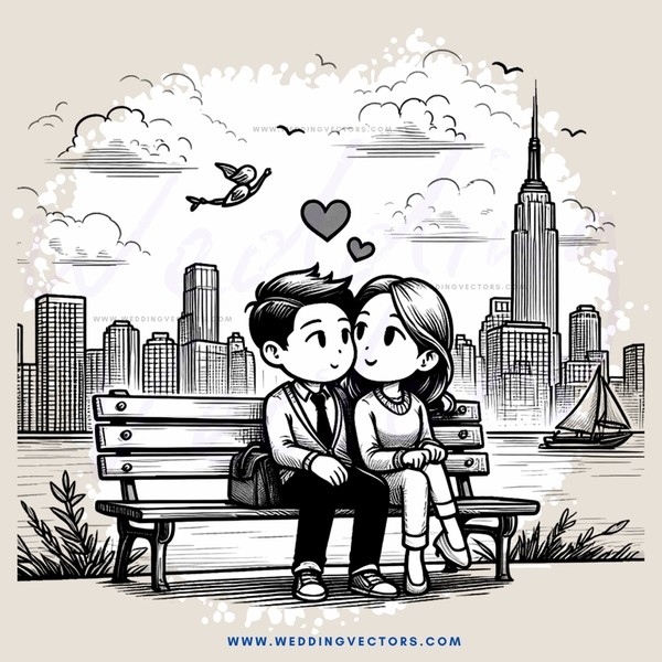 city lover's kiss on bench