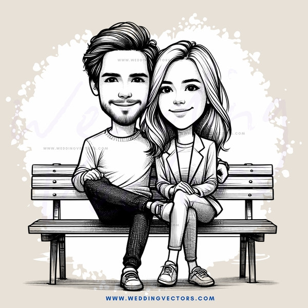 a couple sitting on a bench