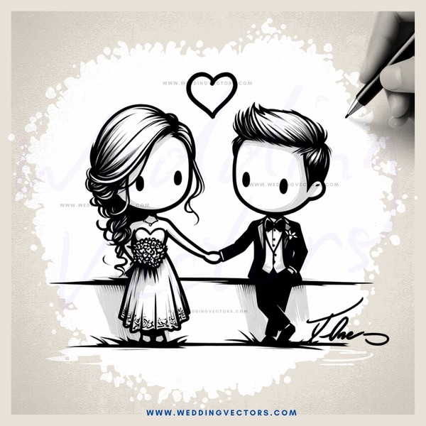 love story sketch by tino jones