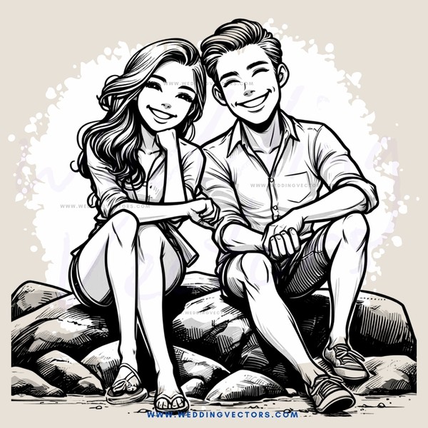 a man and woman posing for a picture