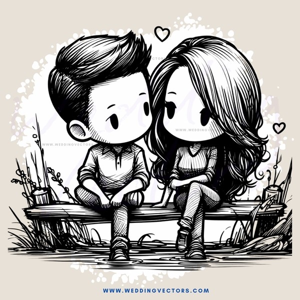 boy and girl sitting on bench with plants around them