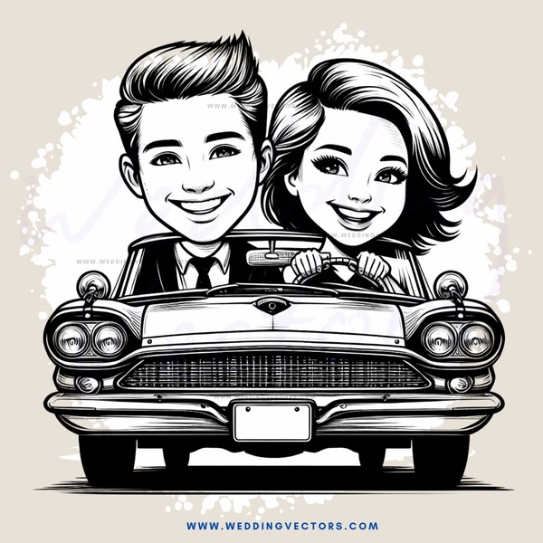 a couple in a car