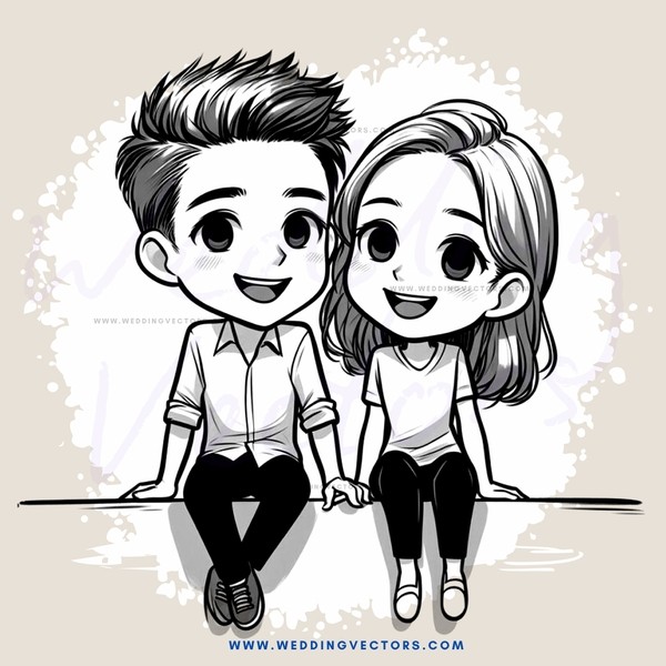 a young couple sitting together