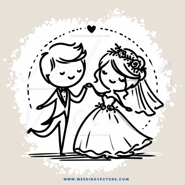 a bride and groom shaking hands