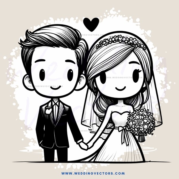 groom and bride posing for picture