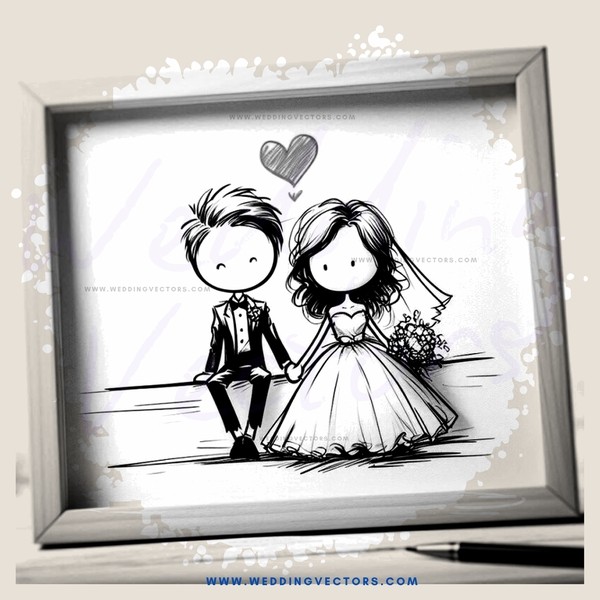wedding cartoon