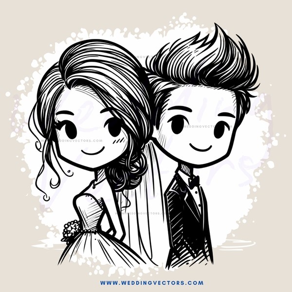a newly married couple