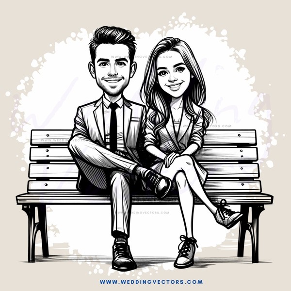 a couple sitting on a bench