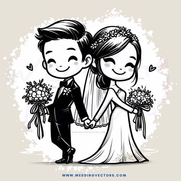 married couple picture with gifts