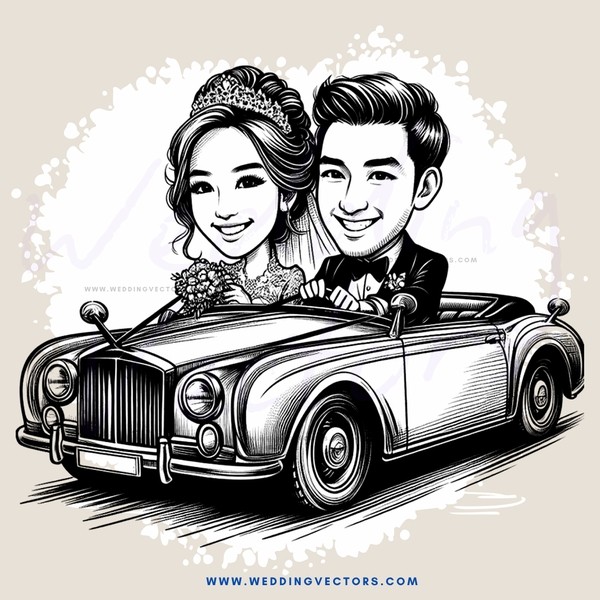 a couple in a car together