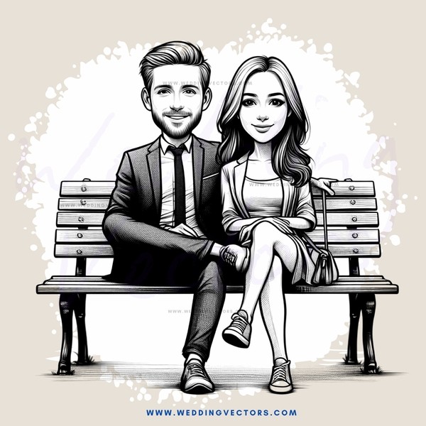a couple sitting on a bench