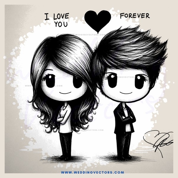 a boy and girl saying i love you forever