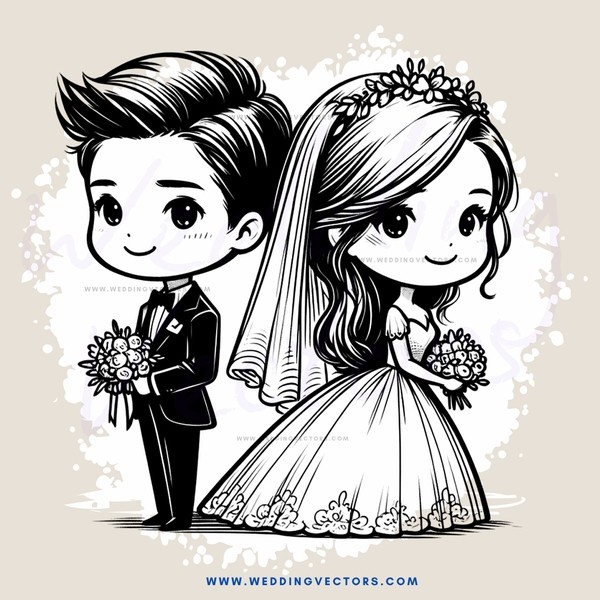 an engagement portrait with bride and groom