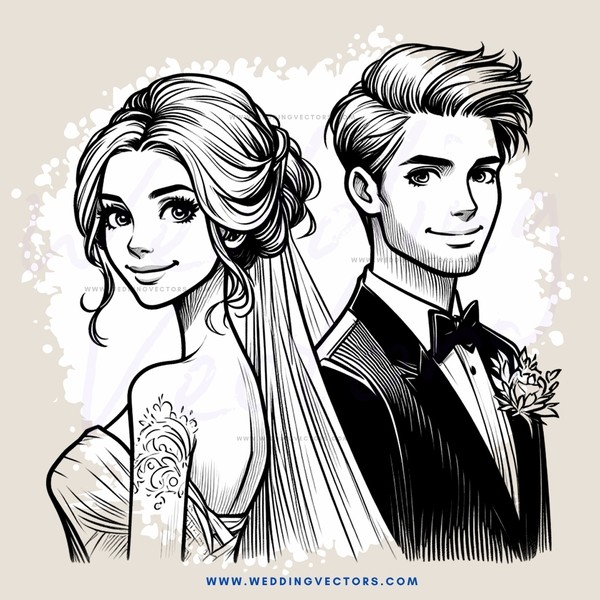 wedding picture - man and woman