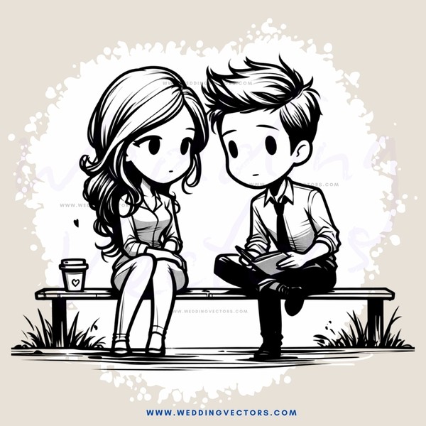 two people sitting on a bench