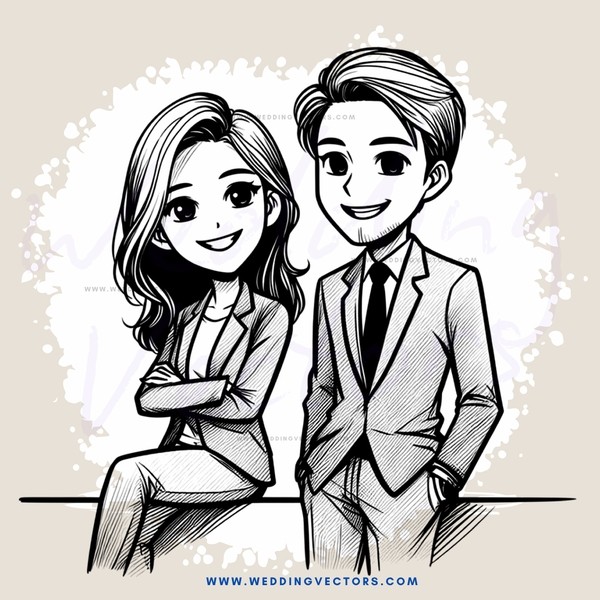 a couple sitting together with smiling faces