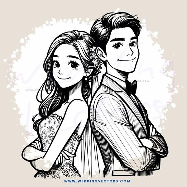 couple portrait in black and white