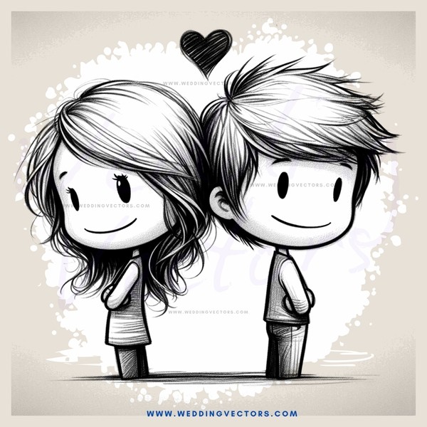 cartoon girl and boy