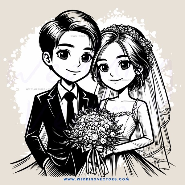 a couple holding flowers and smiling at each other